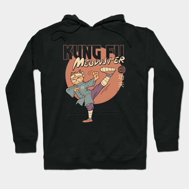 Kung Fu Meowster Hoodie by Vincent Trinidad Art